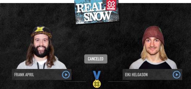 X Games Real Snow cancelled vote tampering