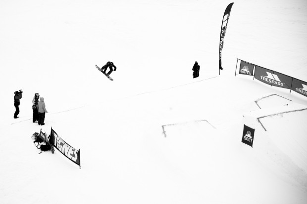 Rider on the storm: the weather at the Brits turned shithouse, but the snowboarding was as good as ever.