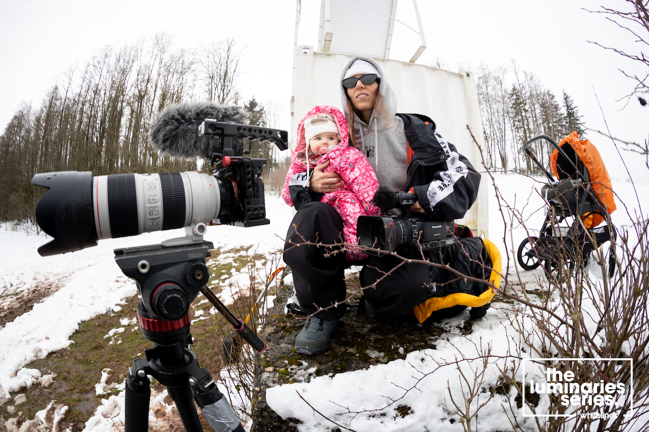 Chiara and her daughter India out on a shoot.