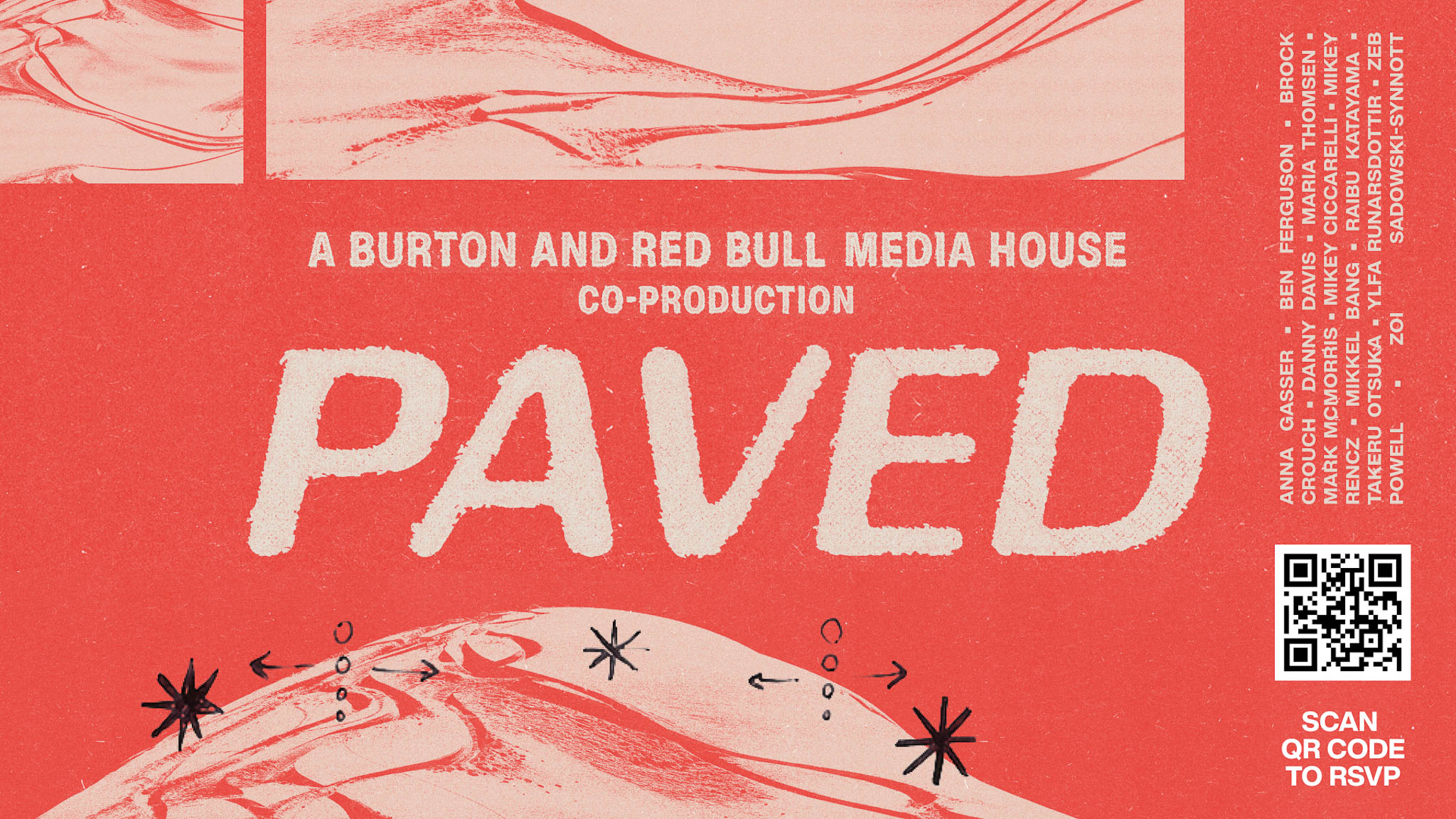 A poster promoting the Burton movie "Paved"